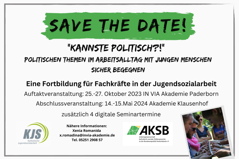 Save the Date Weiterbildung kannste politisch